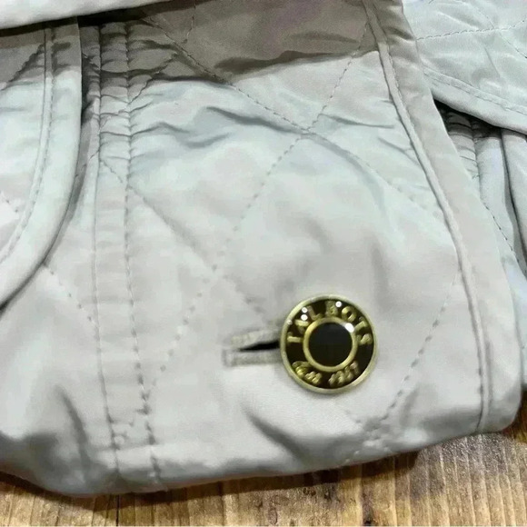 Talbots quilted, jacket with belted sleeves, pockets at chest and waist - Picture 9 of 9